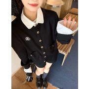 2025年INS 秋冬新作   気質   おしゃれ  パーカー  カーディガン+ブラック   ショートパンツ