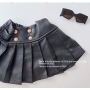 2025新作 　キッズ服　TQ　PU　スカートキュロット　★90－150CM