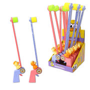 ＜おもしろバラエティ雑貨＞アヒルちゃんのピコピコハンマーガン 2色アソート　No.206-962