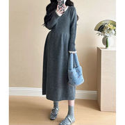 初回送料無料　ニットセーターゆったり長袖ワンピース　レディースファッション人気トレンド