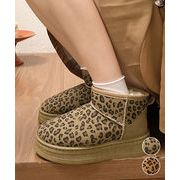 【日本倉庫即納】 厚底ムートンブーツ レオパード柄 裏起毛
