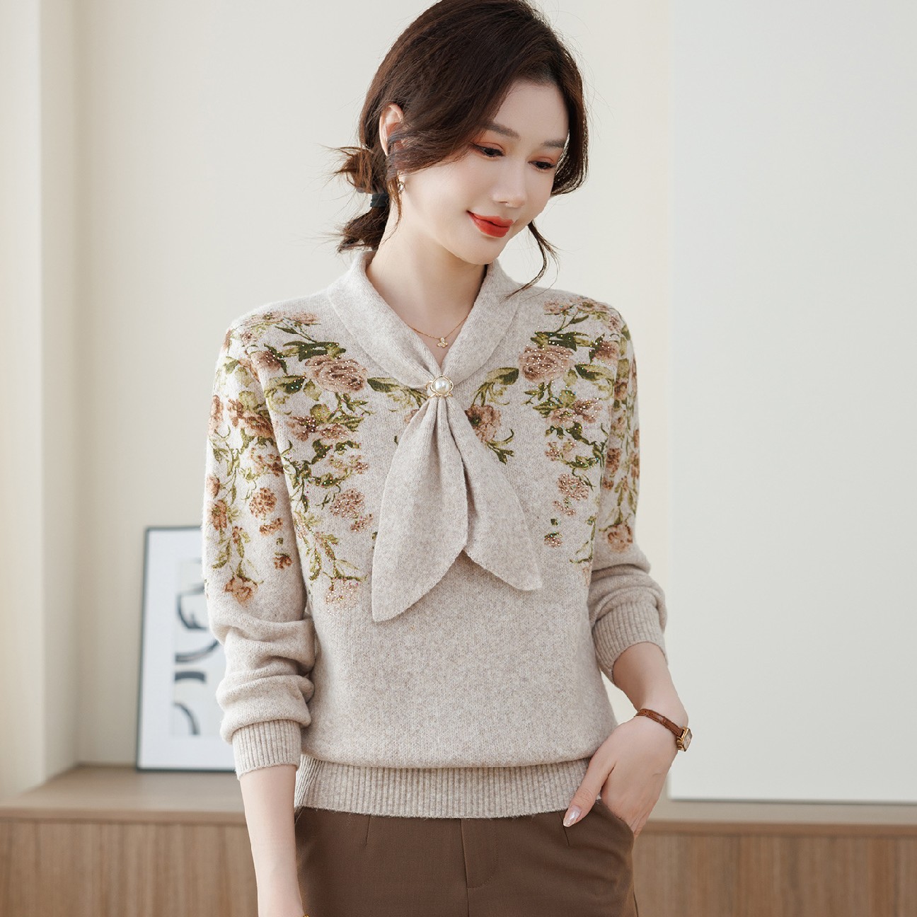 初回送料無料　上着　ニットトップス　レディースファション商品　おしゃれブラウス　人気　ニット