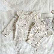 女の子パジャマ　キッズ上着　Tシャツ　子供トップス長袖　大人気韓国風2点セットLF