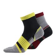 ASHITOMO WORKING SOCKS 破れ対策ソックス 5本指ショート25-27cm2足組カラー SWYS-C52