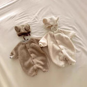 2025秋冬※ベビーもこもこロンパースあったかカバーオール