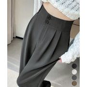 【日本倉庫即納】 ワイドパンツ ツータックスラックスパンツ