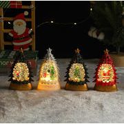 2025秋冬新作 クリスマスハウス  ライト付き クリスマスオブジェ クリスマス雑貨 家 置き物