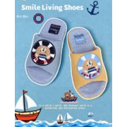 【5点まとめ購入で割引あり】キッズスリッパ セーラーベア 室内履き 30-35サイズ