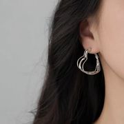 通勤用ピアス、気質イヤリング、 ポストsilver925 、ファッションアクセサリー、金属アレルギー対応