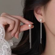 通勤用ピアス、気質イヤリング、 ポストsilver925 、ファッションアクセサリー、金属アレルギー対応