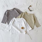 「2025」子供服★トップス★Tシャツ★韓国風子供服★3色6-9M/66～2-3Y/100