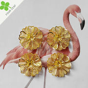 花 アクセサリーパーツ 合金パーツ デコパーツ 貼り付けパーツ ペンダント ハンドメイド DIY素材