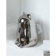 素敵なデザイン INSスタイル アイデア満載 猫デザインティッシュボックス 陶磁器 居間・お部屋用