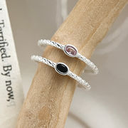 菱形模様 天然石シルバー指輪  リング シルバーアクセサリー アレルギー対応 調整可能 おしゃれ 上品