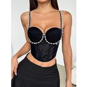 ヒップホップチョッキ ダンスウェア ステージ HIPHOP 舞台衣装 ホルターストラップチョッキ ブラジャー