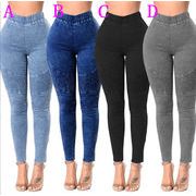 大きいサイズ レトロパンツ ゆったり シンプル レディースデニムパンツ 痩せ見えパンツ デニムパンツ