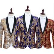 メンズフォーマル スパンコールジャケット パーティージャケット 結婚式ジャケット ビジネスジャケット