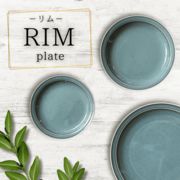 RIM グリーン plate【全4種】（美濃焼 陶器 雑貨 おしゃれ  お皿 大皿 中皿 取皿  ）東海平野商事