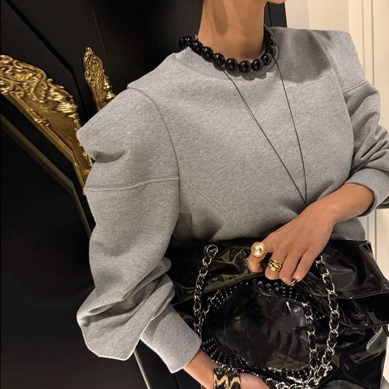 人気新作 パーカー レディース プルオーバー トップス ラウンドネック ハブスリープ