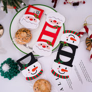 Christmas限定 DIY包装資材 飾り クリスマスハングタグ ギフトタグ ラッピング 紙タグ  merry Xmas