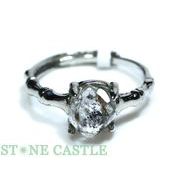 ☆一点物☆【リング】ハーキマーダイヤモンド原石 No.36