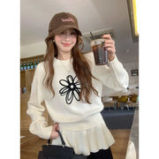 今季マストバイ    気質   おしゃれ   デザイン性    フラワープリント   セーター  トップス