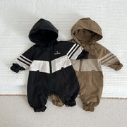 2025秋冬※YY☆?児防風カバーオール 長袖 フード付き外出用ロンパース