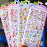 文房具 手帳素材 手芸DIY 手帳シール ステッカー 3Dシール 装飾シール 精美 ク リスタルの質感