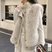 【日本倉庫即納】 ファーベスト レディース リブニットジレ