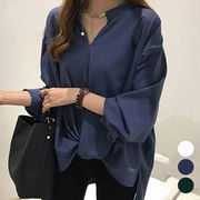 【日本倉庫即納】 シャツブラウス レディース 大きいサイズ