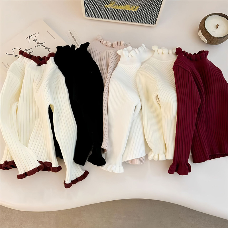 2025秋冬※ニット トップス 木耳縁 ベビー 女の子