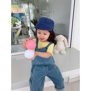 2025新品 韓国風 デニムオーバーオール 春秋 子供服 女の子 カジュアル 80-140cm