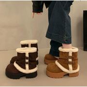 秋冬シューズ  ブーツ ショートブーツ  スノーブーツ  厚底 裏起毛