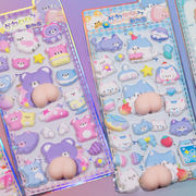 DIY用 手帳用 貼り付け スマホケース シール 可愛い 立体  装飾用 手芸用品