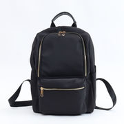 定番【COOCO】ナイロン風 10ポケット ミディアムサイズ リュック A4対応