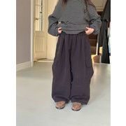 子供服　90~150cm　キッズパンツ　裏起毛　ワイド　スウェットパンツ　韓国キッズ服