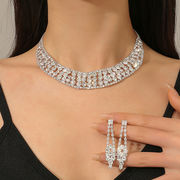 ネックレスイヤリングセット&ネックレスピアスセットE90087