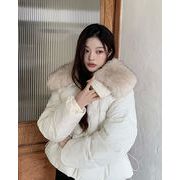 今季マストバイ   気質   おしゃれ   防寒  フォックスファーカラー　ダウンフィルコート アウター