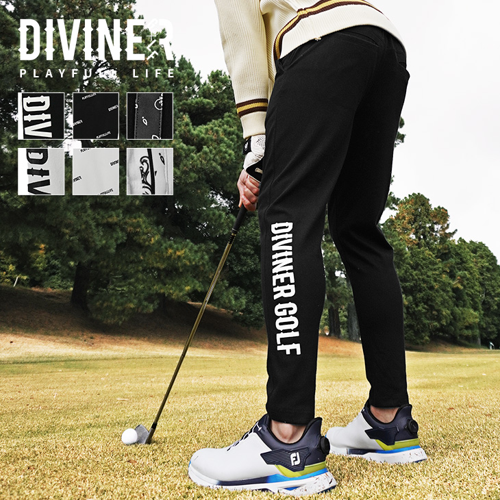 DIVINER GOLF ストレッチパンツ メンズ 25新作 春物 ちょいワル