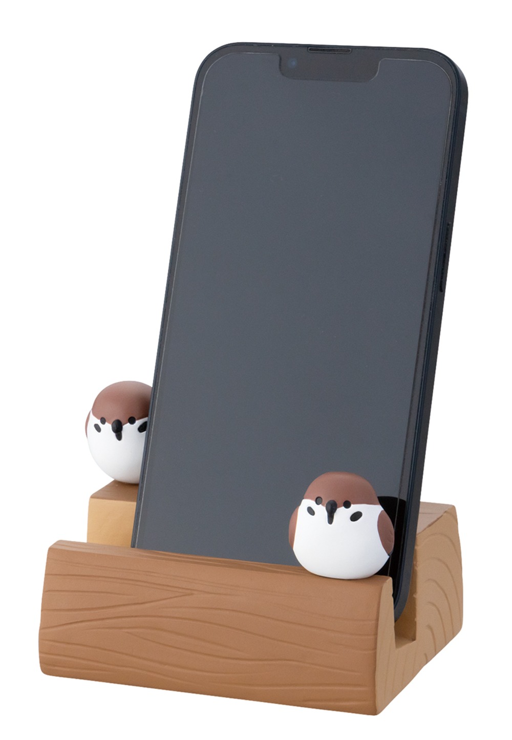 ニホンノコトリ 丸太スマホスタンド スズメ PM-16665 | 卸売・ 問屋