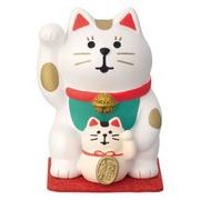 concombre 開運カラー招き猫 白 ZCB-16366