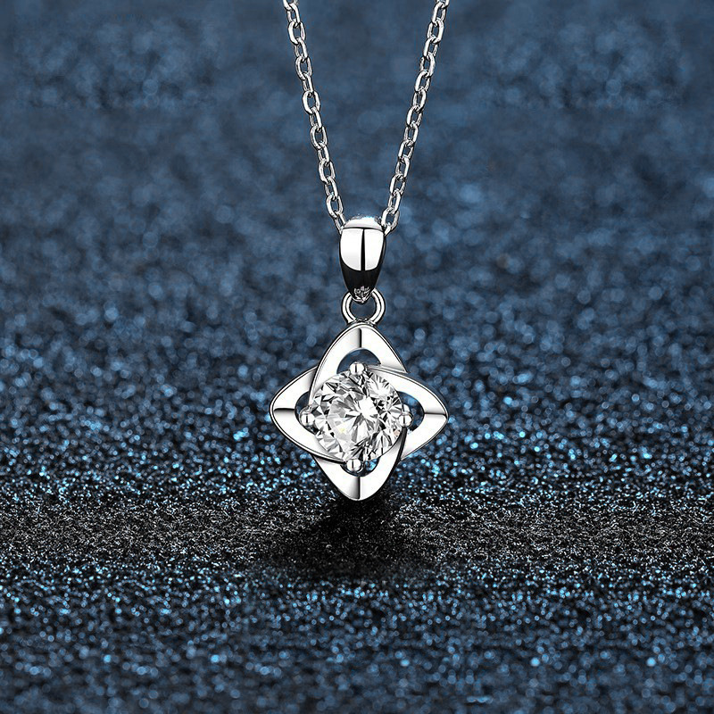 モアサナイト 1ct ネックレス ネック飾り レディース ネック飾り シルバー925 アクセサリー ジュエリー