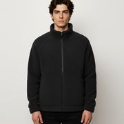 PQ0578 2025年秋冬新作 メンズ ボアフリース ジャケット 裏起毛 厚手 スタンドカラー