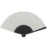 金和柄扇子　２１ｃｍ　桜（白・黒）　扇子/和/日本/せんす/うちわ