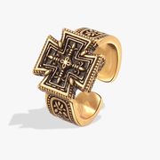 メンズアクセサリー★ おしゃれ★十字架指輪★手飾り★ファッションリング 2色