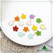 花 アクセサリーパーツ デコパーツ カン付き ペンダント 上品 DIY素材 ハンドメイド