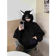 今季マストバイ   気質   おしゃれ    可愛い  フード付き スウェット  レトロ ジャケット