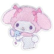 【新入学ワッペン】サンリオキャラクターズ「マイメロディ」ふわふわぬいぐるみハグワッペン SCW601-SCW82