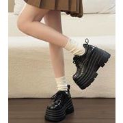 秋冬シューズ  パンプス ローファー 厚底 ウェッジソール  お出かけ