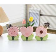 2025 化粧ブラシ収納バケツ 収納 カップ スタイリッシュ  陶磁器 収納桶 文房具の収納箱  筆箱